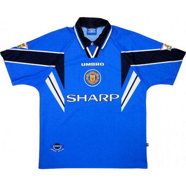 Camiseta Manchester United 2ª Retro 1997 1998 Azul